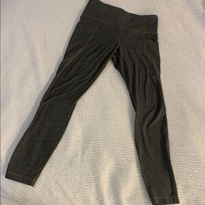 Athleta Gray Leggings stash pocket High Waist Full Length small